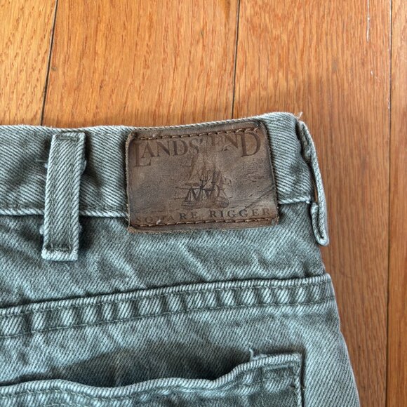 Lands End Square Rigger Denim Jeans Mens 36 x 32 Cotton Stonewashed Gray - Picture 3 of 8